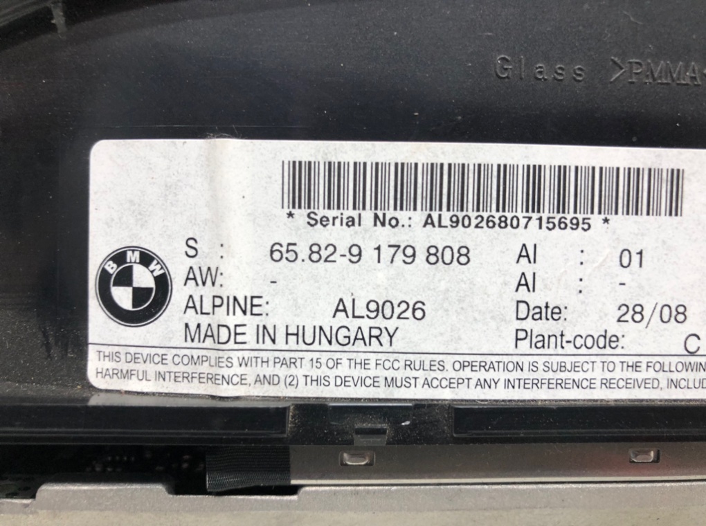 Дисплей для BMW 3 E90/E91/E92/E93, 2008 г. 2.0 б/у — фото 6