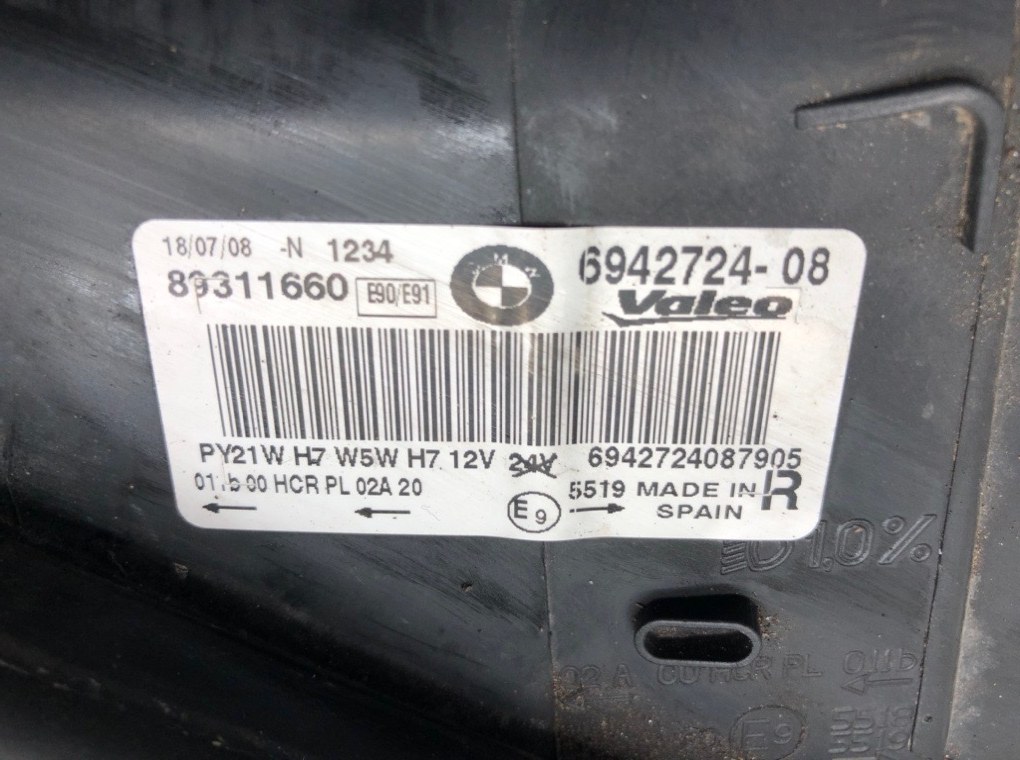 Фара правая для BMW 3 E90/E91/E92/E93, 2008 г. 2.0 б/у — фото 8