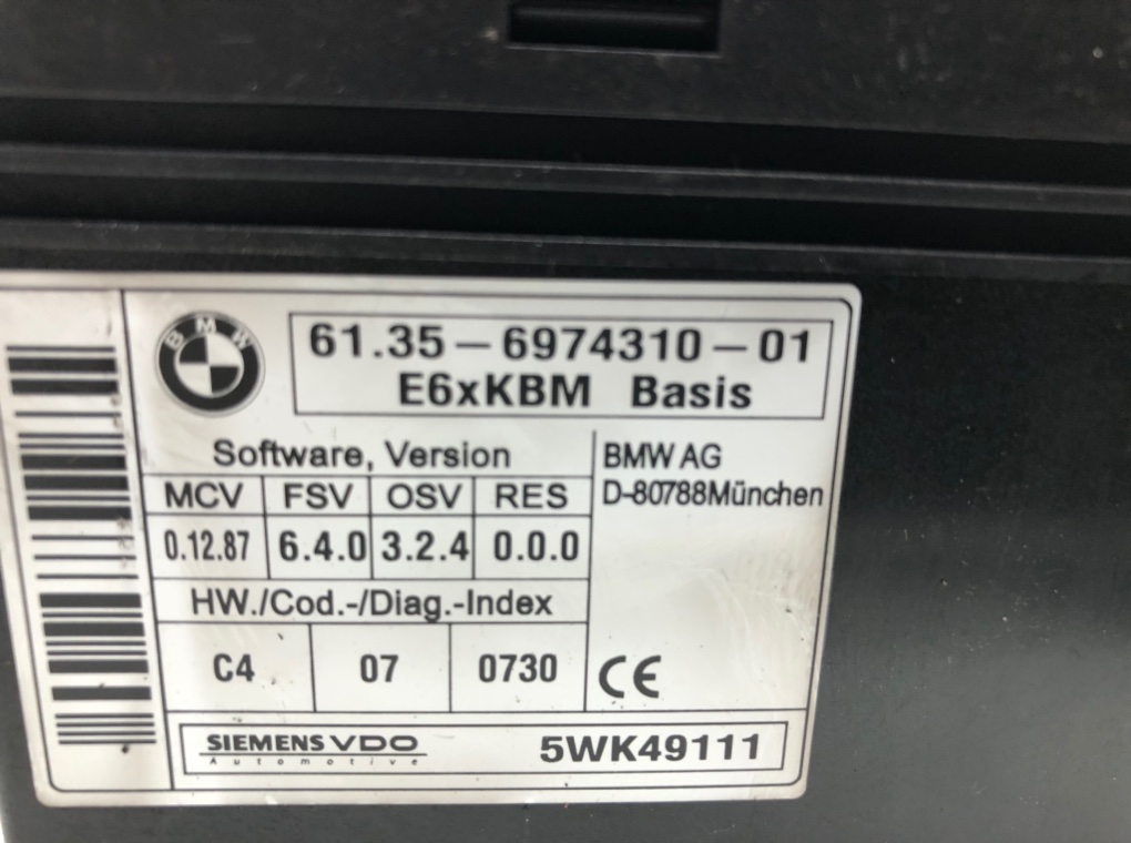 Блок комфорта для BMW 5 E60/E61, 2005 г. 3.0 i бензин б/у — фото 5