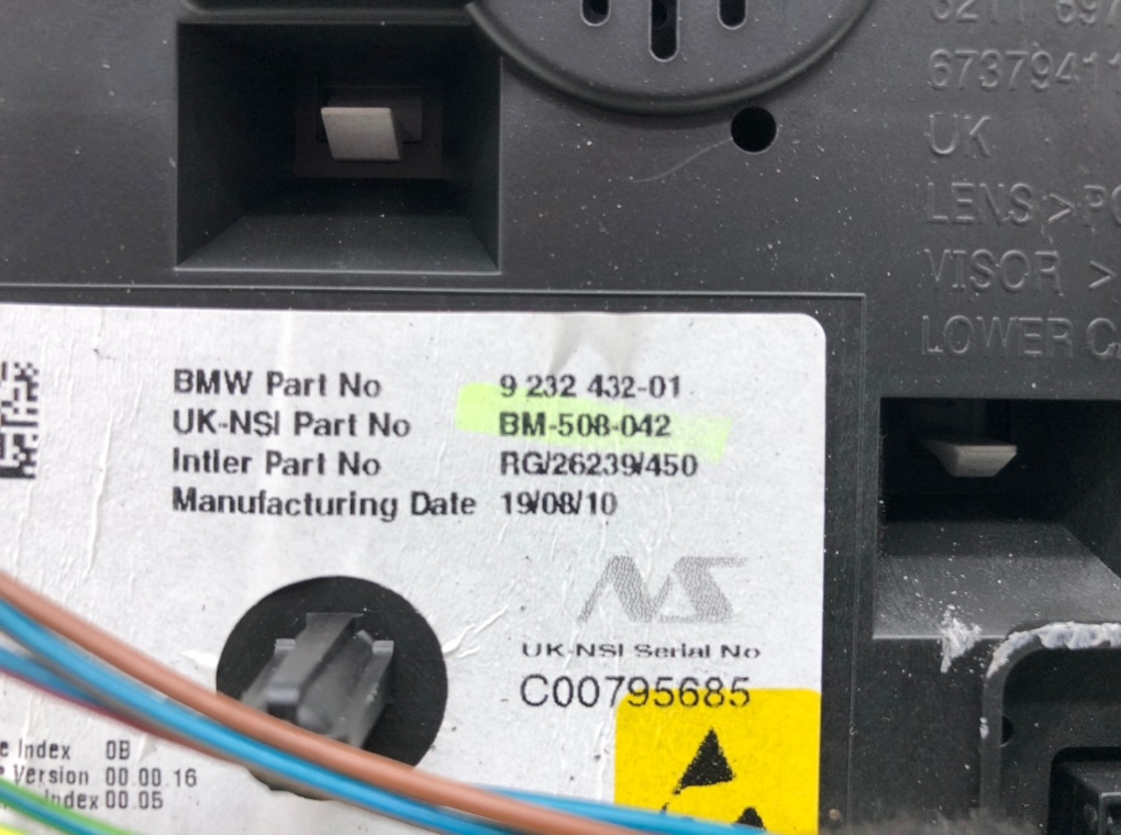 Щиток приборов (приборная панель) для Mini Cooper, 2010 г. 1.6 TD дизель б/у — фото 5