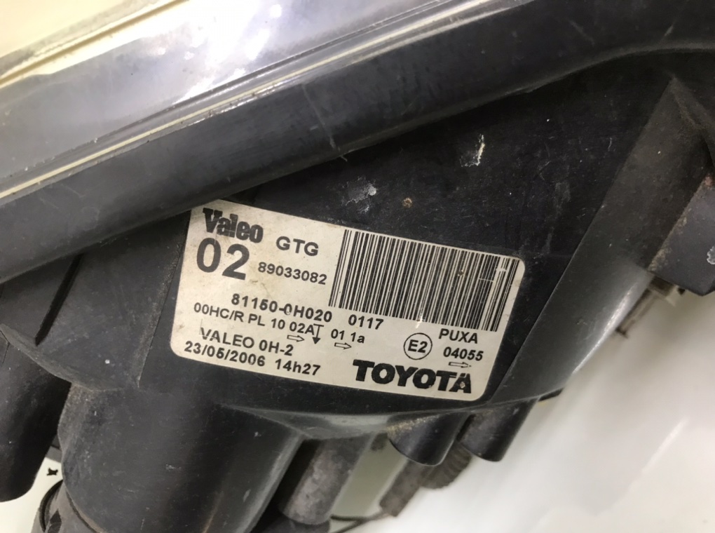 Фара левая для Toyota Aygo, 2006 г. 1.0 i бензин б/у — фото 5