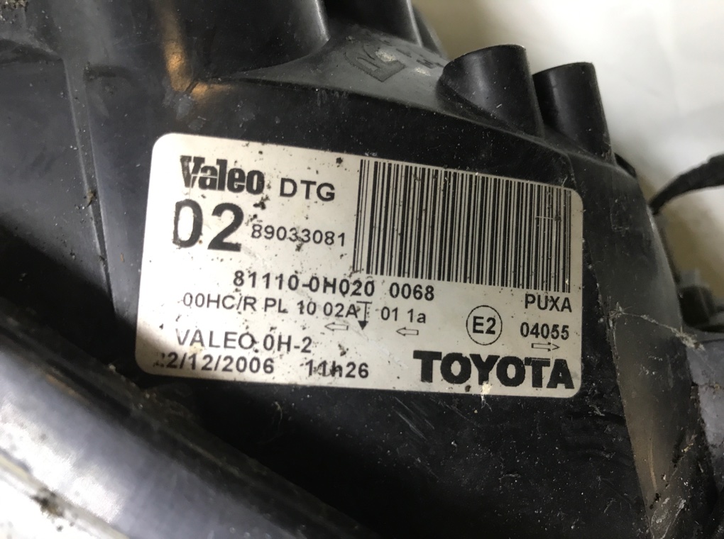 Фара правая для Toyota Aygo, 2007 г. 1.0 i бензин б/у — фото 5