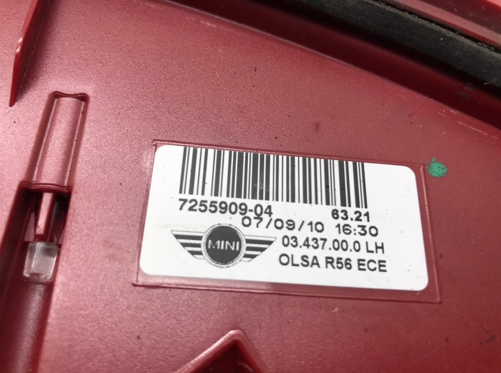 Фонарь задний левый для Mini Cooper, 2010 г. 1.6 TD дизель б/у — фото 6