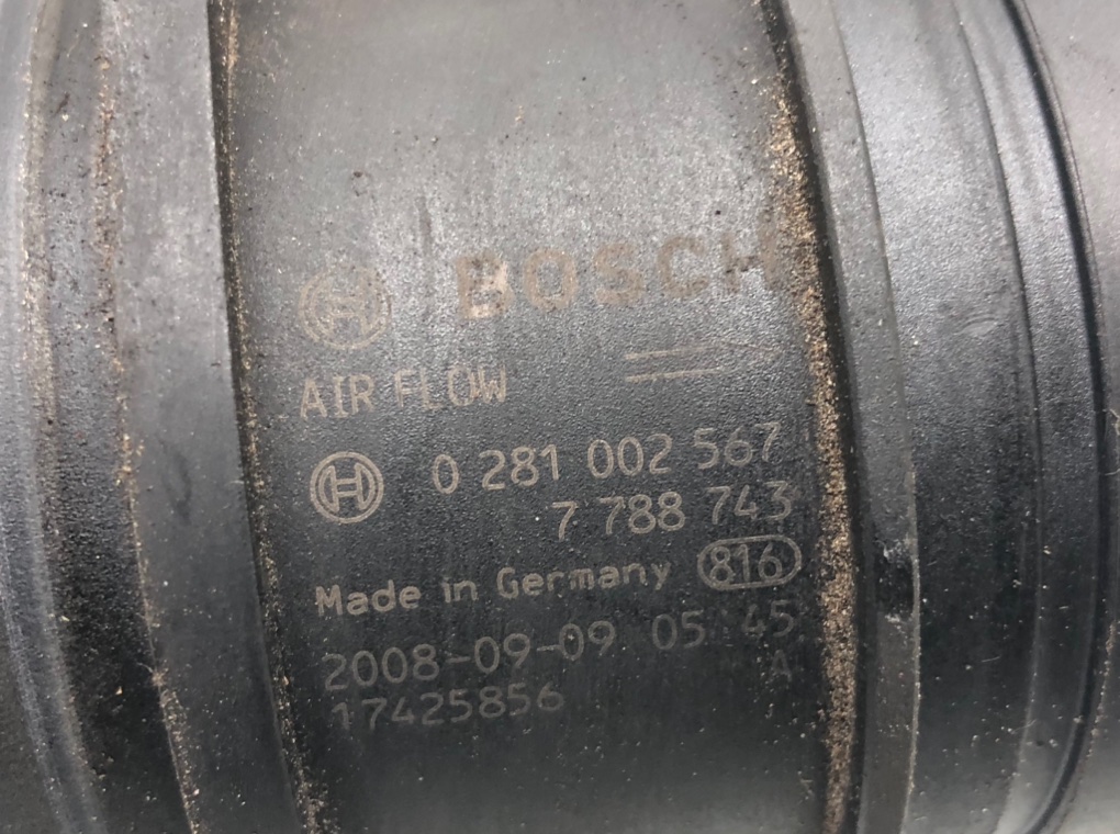 Расходомер воздуха для BMW 1 E87/E81/E82/E88, 2008 г. 2.0D дизель б/у — фото 6