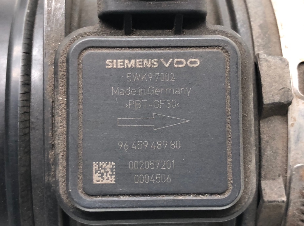 Расходомер воздуха для Peugeot 807, 2008 г. 2.0 HDi дизель б/у — фото 6