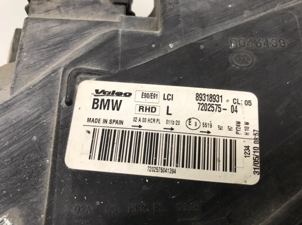 Фара левая для BMW 3 E90/E91/E92/E93, 2010 г. 2.0 TD дизель б/у — фото 8