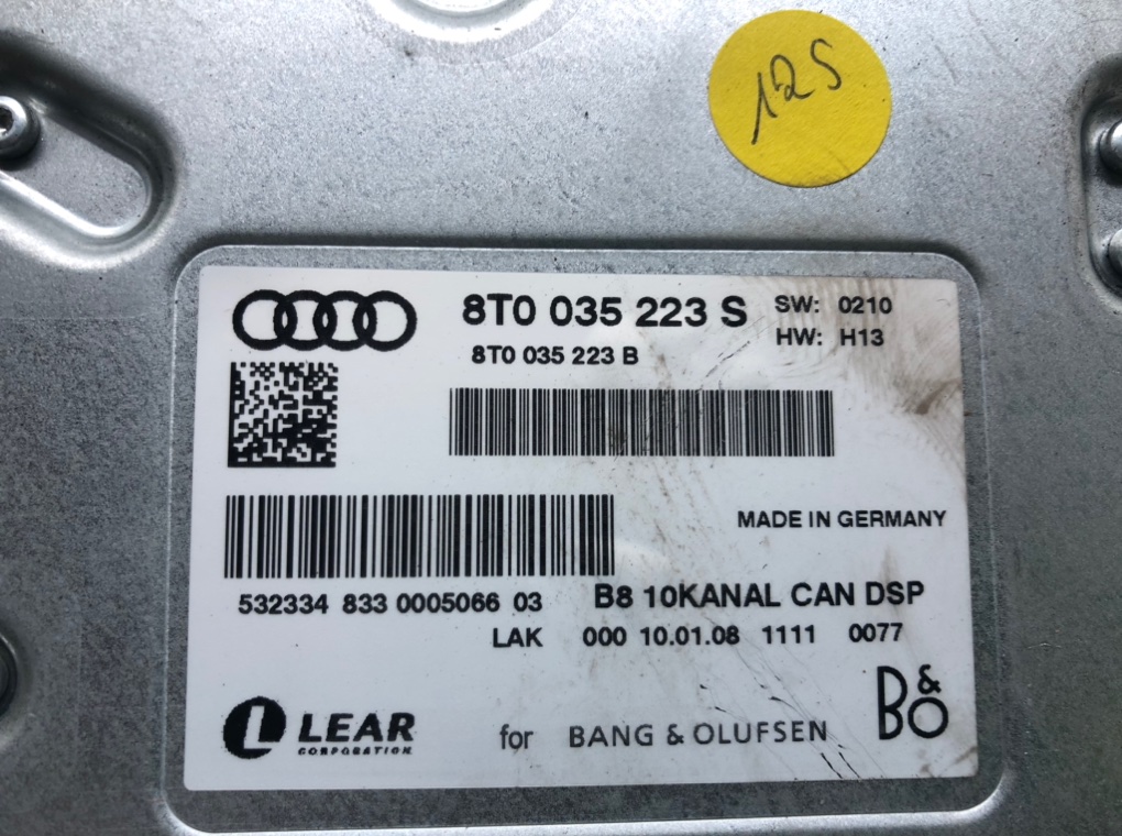 Усилитель музыкальный для Audi A4, 2008 г. 1.8 TFSI бензин б/у — фото 5