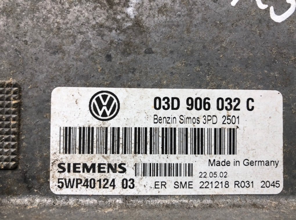 Блок управления двигателем для Volkswagen Polo, 2002 г. 1.2 i бензин б/у — фото 5