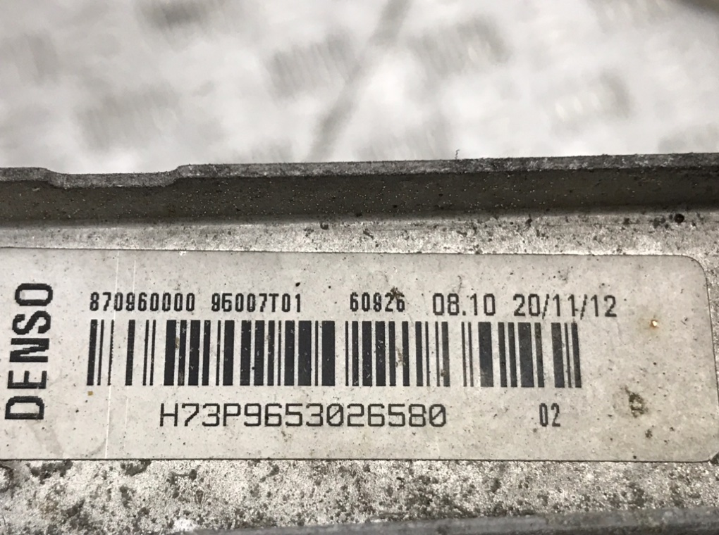 Радиатор (основной) для Peugeot 208, 2012 г. 1.4 HDi дизель б/у — фото 6