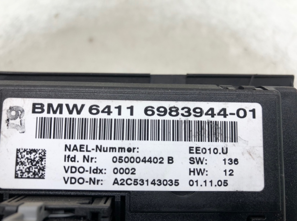 Блок управления печки/климат-контроля для BMW 3 E90/E91/E92/E93, 2005 г. 2.0 TD дизель б/у — фото 5