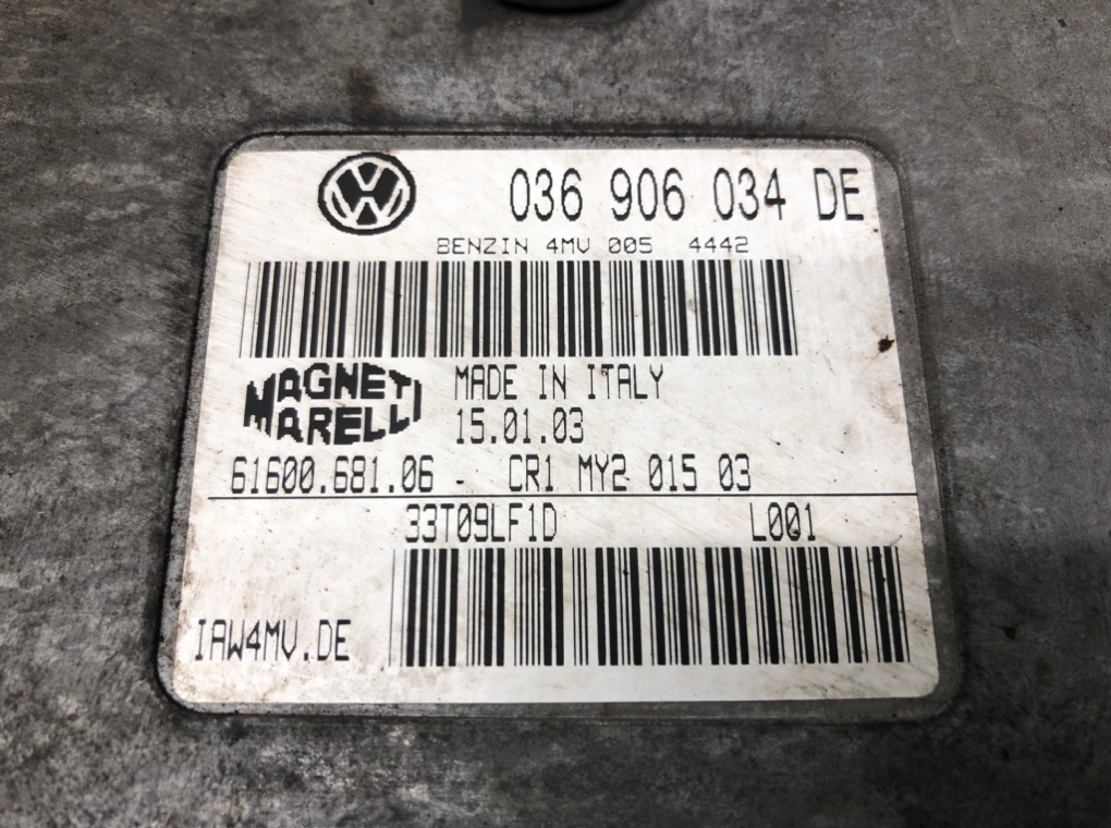 Блок управления двигателем для Volkswagen Polo, 2003 г. 1.4 i бензин б/у — фото 5