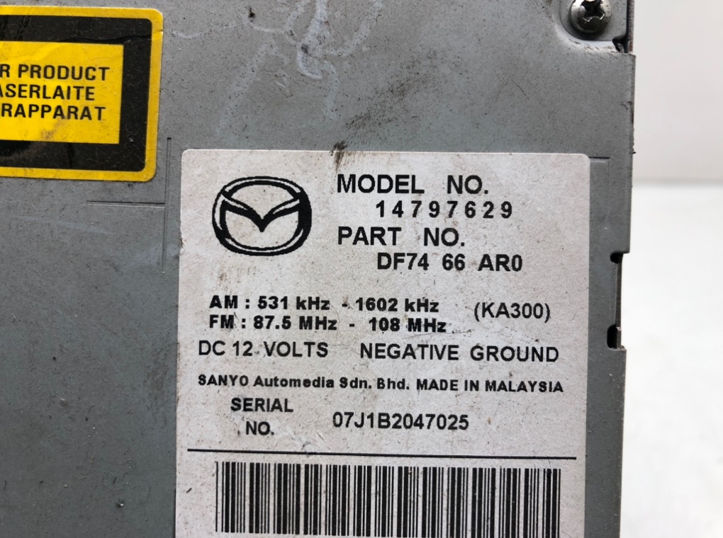 Магнитола для Mazda 2, 2008 г. 1.5 i бензин б/у — фото 6