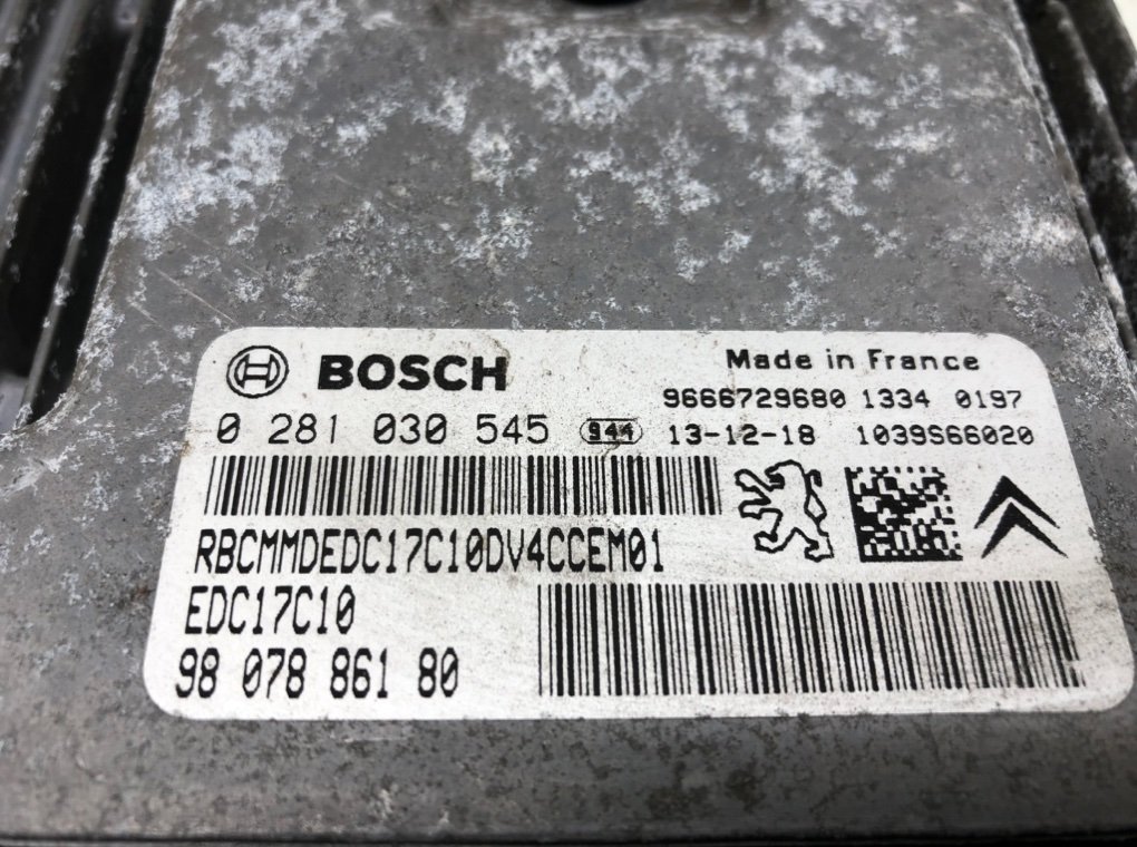 Блок управления двигателем для Peugeot 2008, 2014 г. 1.4 HDi дизель б/у — фото 5