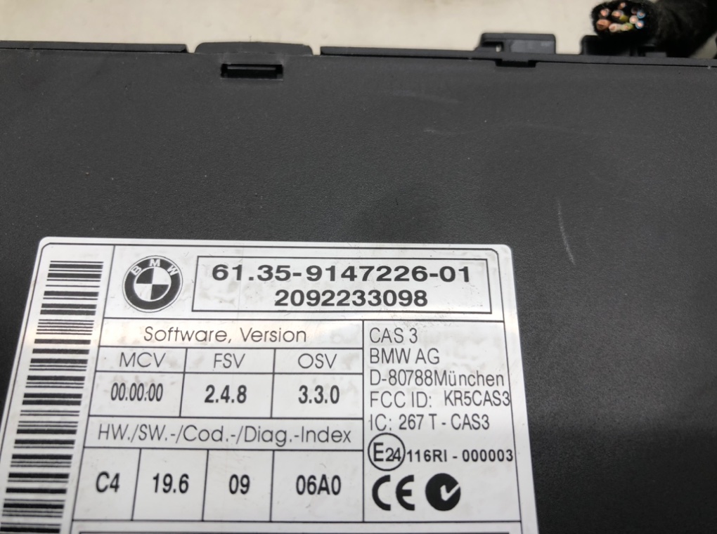 Замок зажигания для BMW 3 E90/E91/E92/E93, 2009 г. 2.0 i бензин б/у — фото 4
