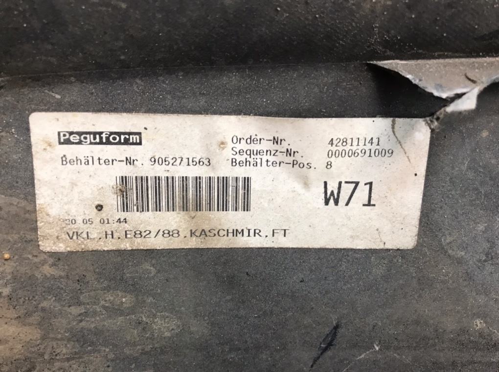 Бампер задний для BMW 1 E87/E81/E82/E88, 2010 г. 2.0 TD дизель б/у — фото 11