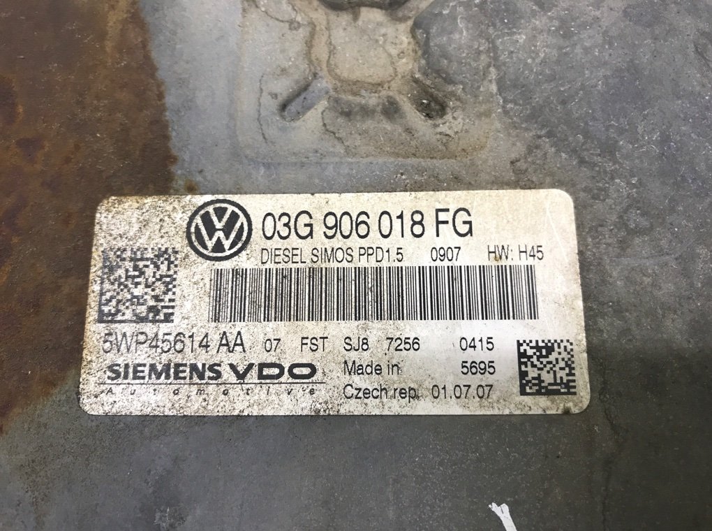 Блок управления двигателем для Volkswagen Passat, 2007 г. 2.0 TDi дизель б/у — фото 5