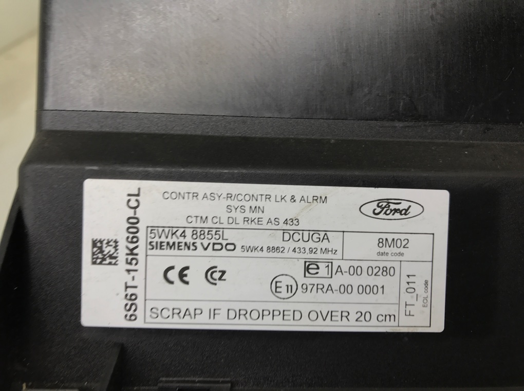 Блок комфорта для Ford Fusion, 2009 г. 1.4 TDCi дизель б/у — фото 4