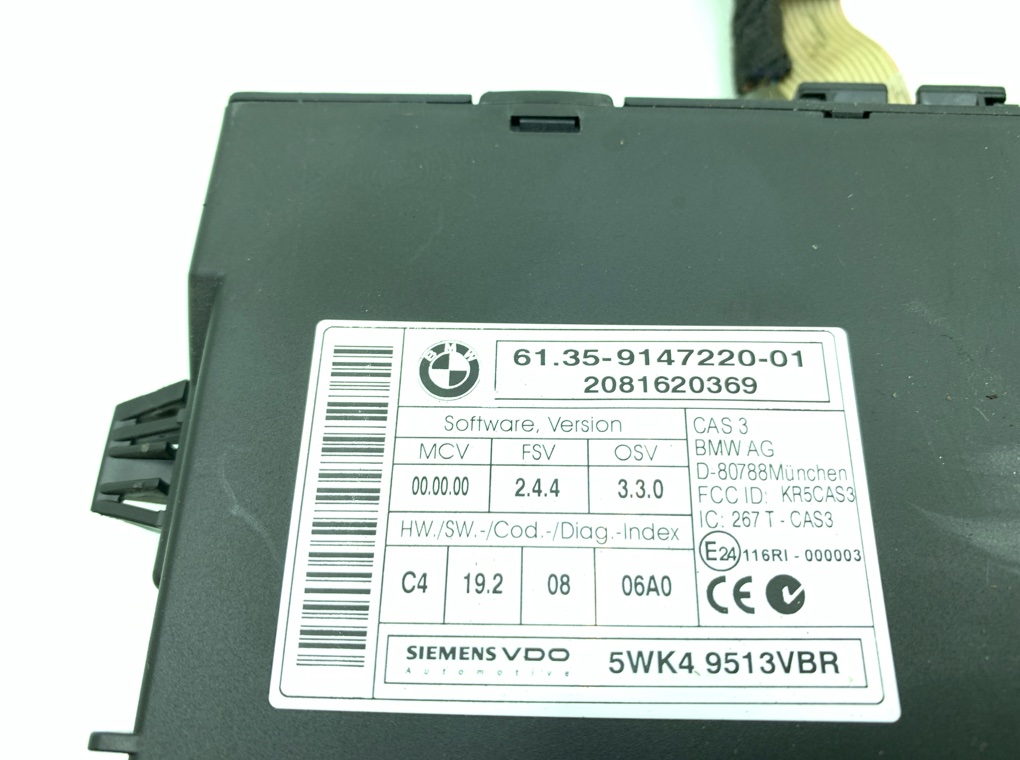 Замок зажигания для BMW 3 E90/E91/E92/E93, 2008 г. 2.0 TD дизель б/у — фото 6