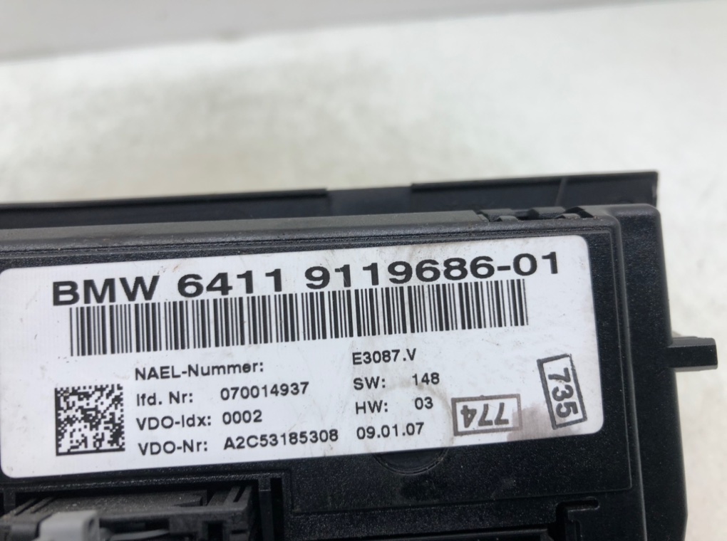 Блок управления печки/климат-контроля для BMW 3 E90/E91/E92/E93, 2007 г. 2.0 TD дизель б/у — фото 5