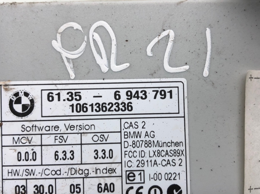 Замок зажигания для BMW 5 E60/E61, 2006 г. 2.5 TD дизель б/у — фото 7