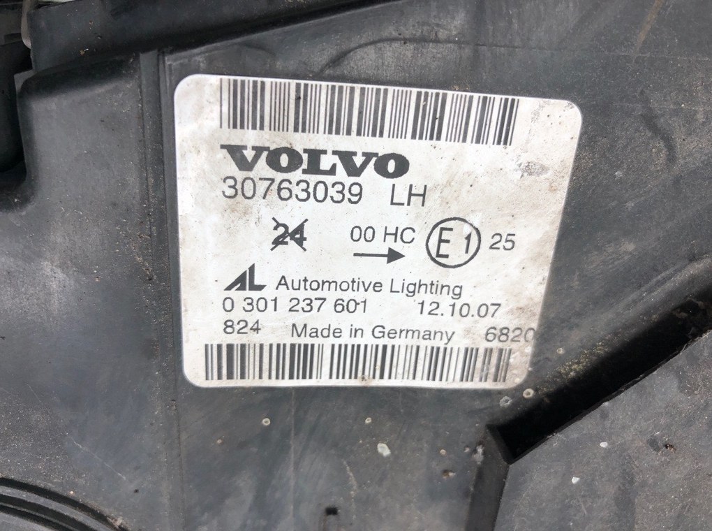 Фара левая для Volvo V50, 2007 г. 2.0 TD дизель б/у — фото 6