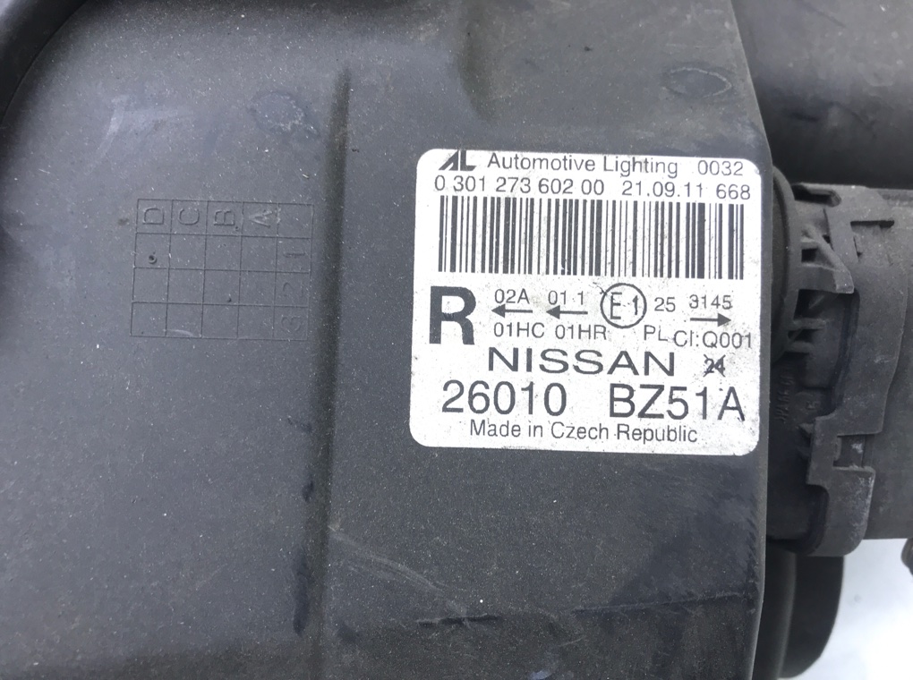 Фара правая для Nissan NV400, 2016 г. 2.3 DCI дизель б/у — фото 6