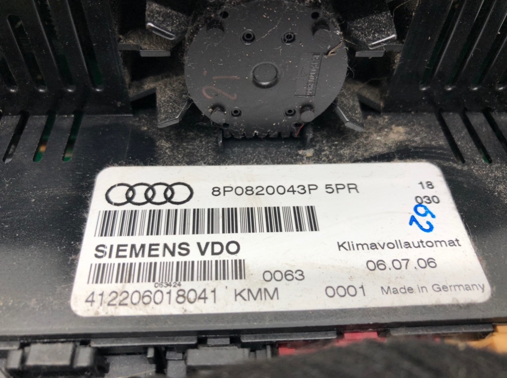 Блок управления печки/климат-контроля для Audi A3, 2006 г. 2.0 FSI бензин б/у — фото 5