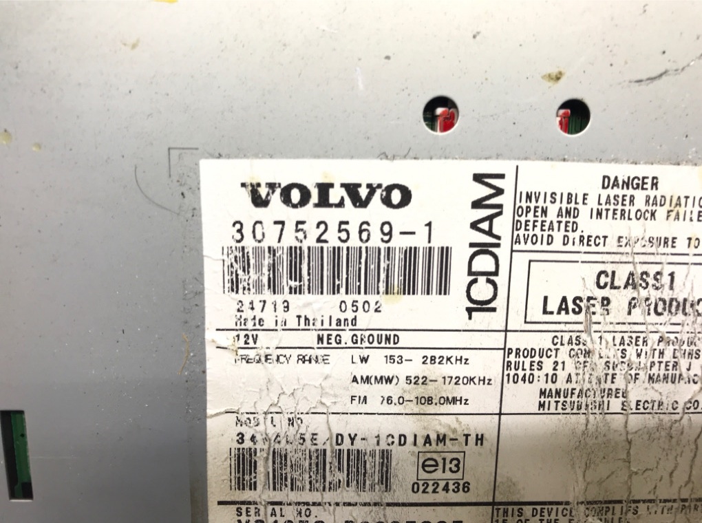 Магнитола для Volvo V50, 2005 г. 2.4 i бензин б/у — фото 5