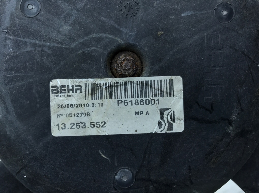 Вентилятор радиатора для Opel Corsa, 2010 г. 1.2 i бензин б/у — фото 7
