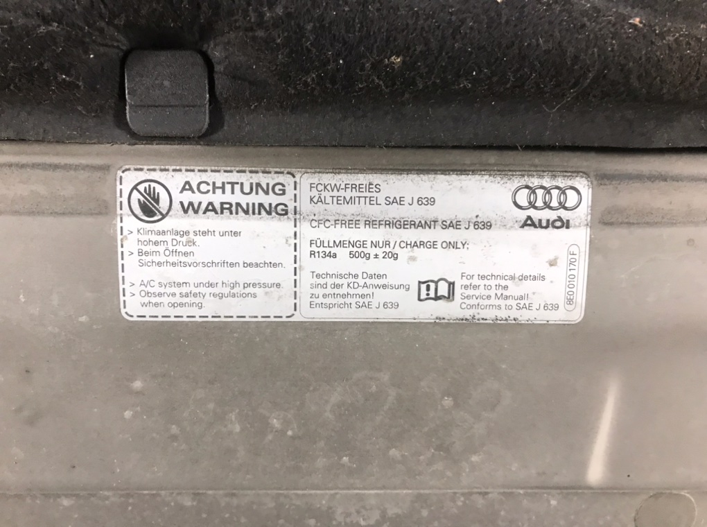 Капот для Audi A4, 2005 г. 1.8 Ti бензин б/у — фото 14