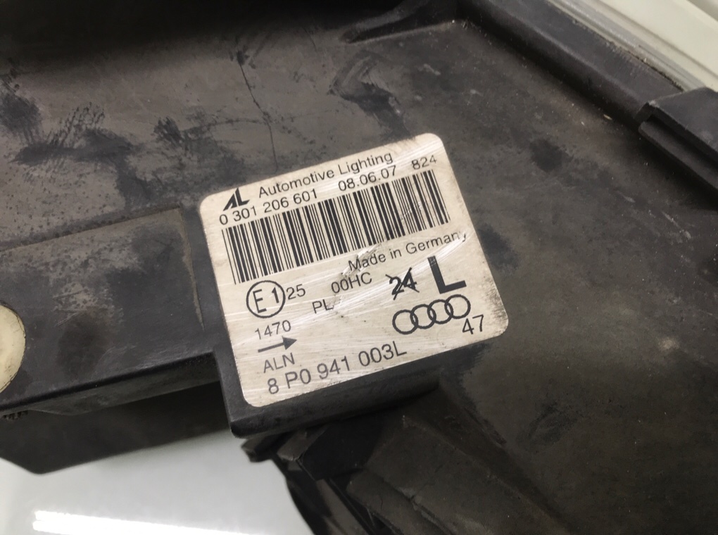 Фара левая для Audi A3, 2007 г. 1.9 TDi дизель б/у — фото 5