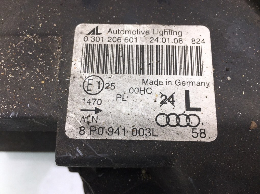 Фара левая для Audi A3, 2008 г. 2.0 TDi дизель б/у — фото 5