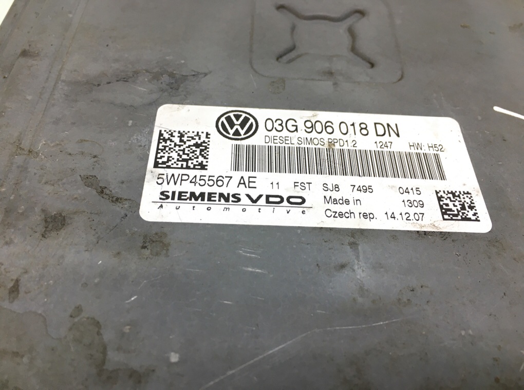 Блок управления двигателем для Audi A3, 2008 г. 2.0 TDi дизель б/у — фото 6