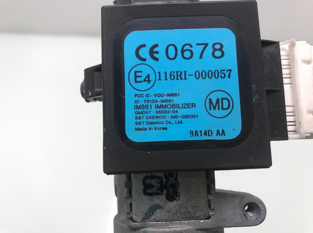 Замок зажигания для Chevrolet Matiz, 2009 г. 0.8 i бензин б/у — фото 5