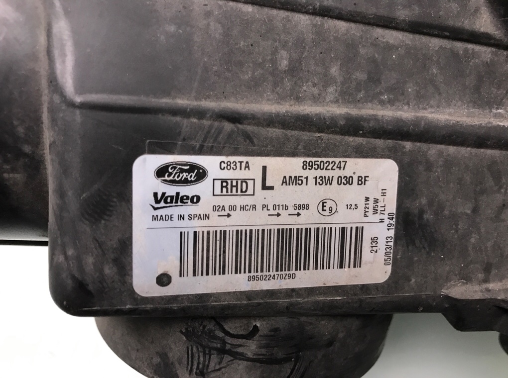 Фара левая для Ford C-Max, 2013 г. 1.0 i бензин б/у — фото 5