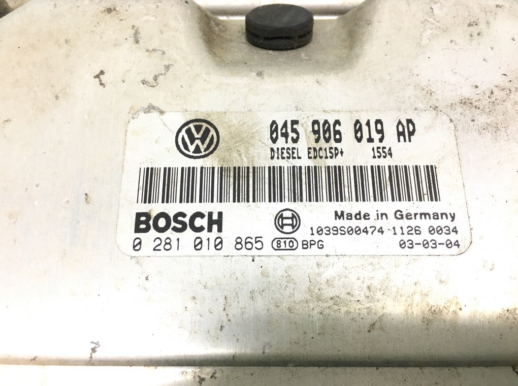 Блок управления двигателем для Volkswagen Polo, 2003 г. 1.4 TDi дизель б/у — фото 6