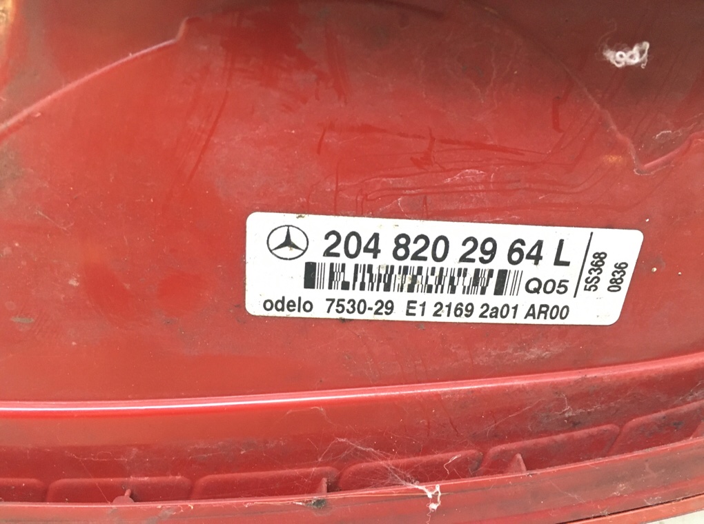Фонарь задний левый для Mercedes C W204, 2008 г. 3.0 CDI дизель б/у — фото 5