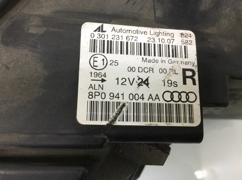 Фара правая для Audi A3, 2007 г. 2.0 TDi дизель б/у — фото 5