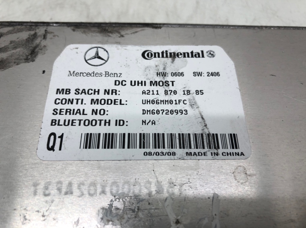 Блок управления телефоном для Mercedes E W211, 2009 г. 2.2 CDi дизель б/у — фото 5