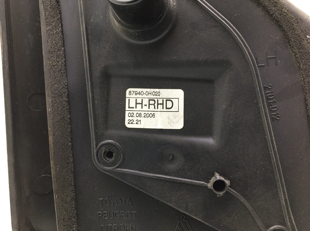 Зеркало наружное левое для Toyota Aygo, 2006 г. 1.0 i бензин б/у — фото 8