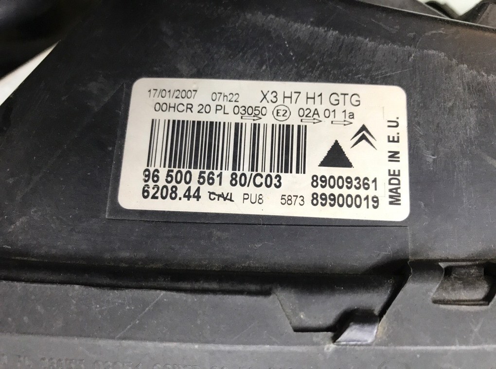 Фара левая для Citroen C5, 2007 г. 2.0 HDi дизель б/у — фото 7