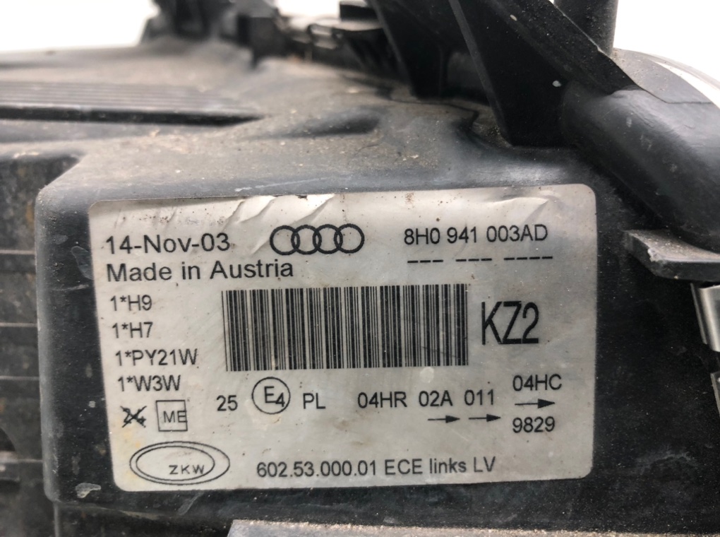 Фара левая для Audi A4, 2003 г. 3.0 i бензин б/у — фото 6