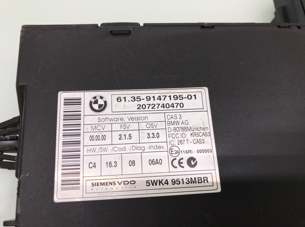 Иммобилайзер для BMW 3 E90/E91/E92/E93, 2007 г. 2.0 i бензин б/у — фото 5