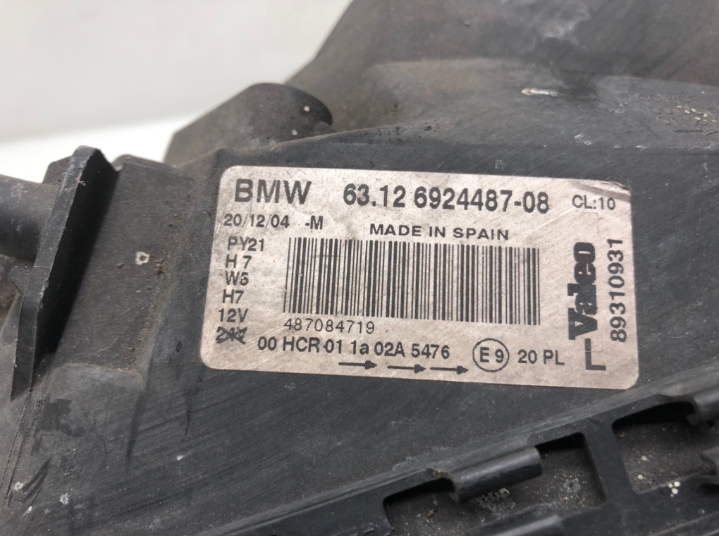 Фара левая для BMW 1 E87/E81/E82/E88, 2005 г. 2.0 TD дизель б/у — фото 6