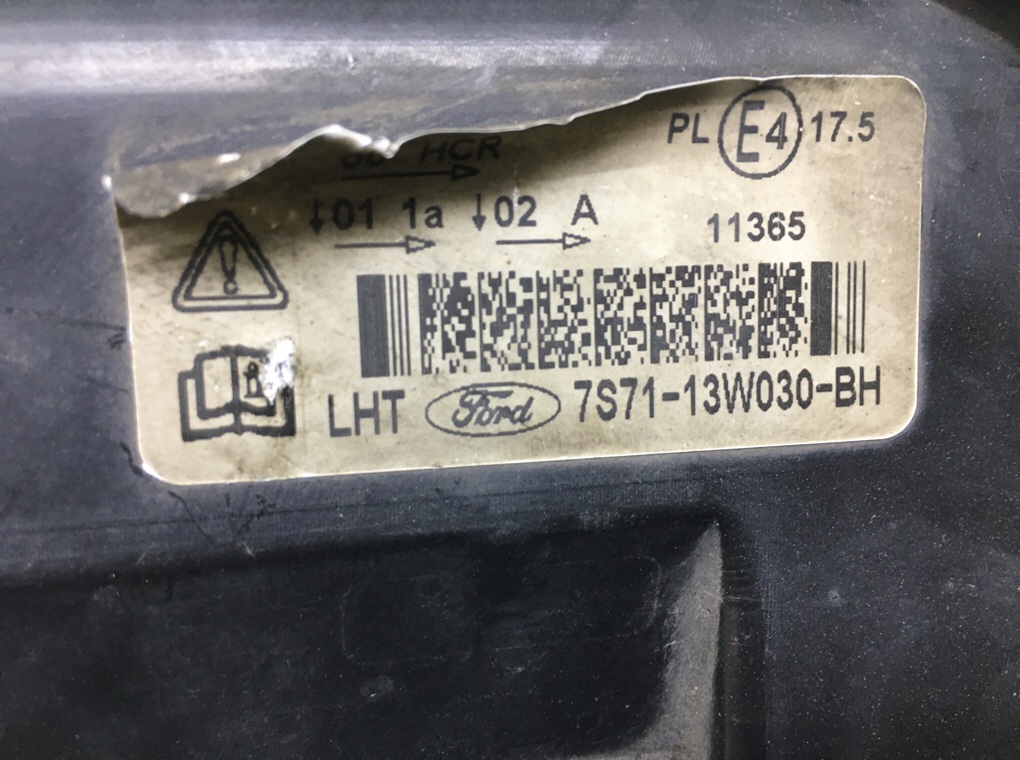 Фара левая для Ford Mondeo, 2010 г. 2.0 TDCi дизель б/у — фото 5