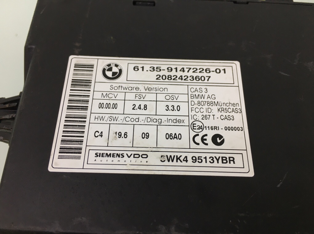 Замок зажигания для BMW 3 E90/E91/E92/E93, 2008 г. 2.0 TD дизель б/у — фото 5