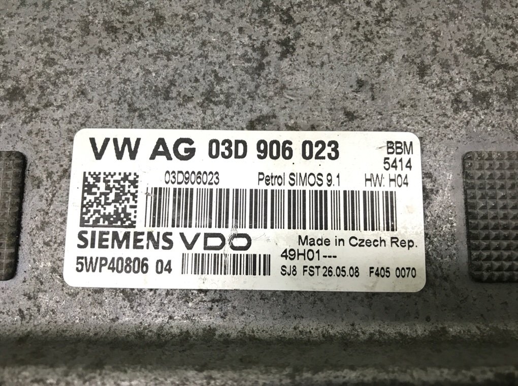 Блок управления двигателем для Volkswagen Polo, 2008 г. 1.2 i бензин б/у — фото 5
