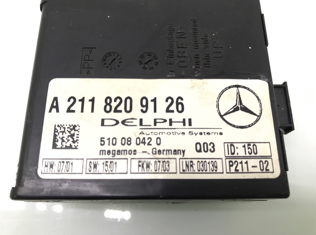 Блок управления сигнализацией для Mercedes C W203, 2004 г. 1.8 i бензин б/у — фото 5