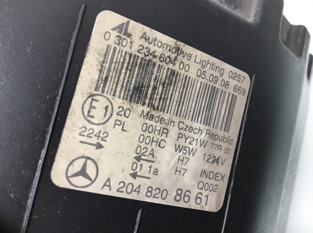 Фара правая для Mercedes C W204, 2008 г. 3.0 CDI дизель б/у — фото 5