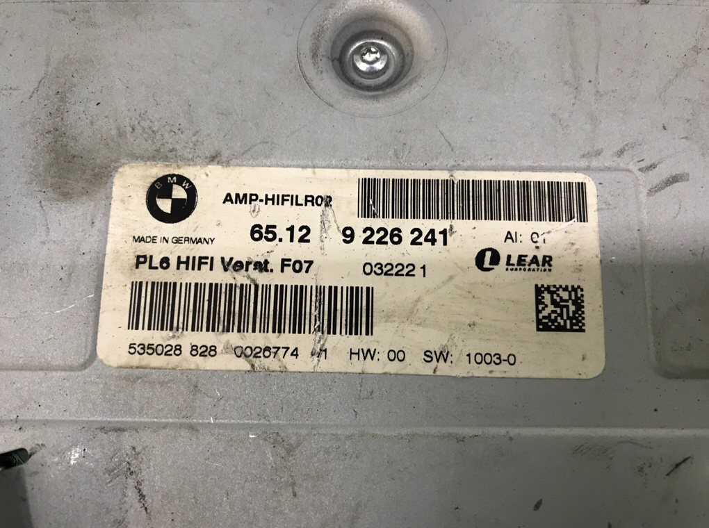Усилитель музыкальный для BMW 7 F01/F02, 2011 г. 3.0 TD дизель б/у — фото 6
